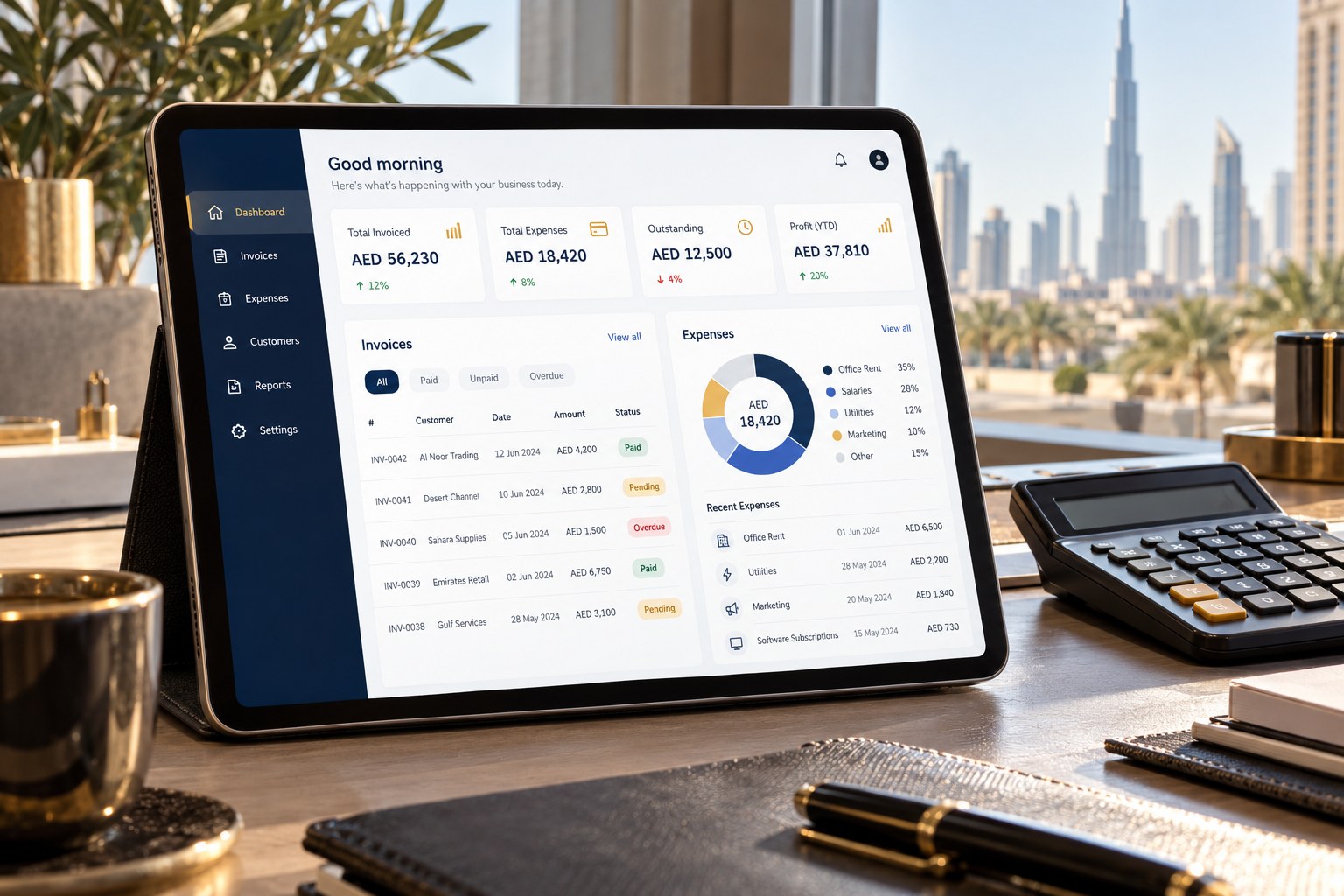 Accounting & VAT business illustration