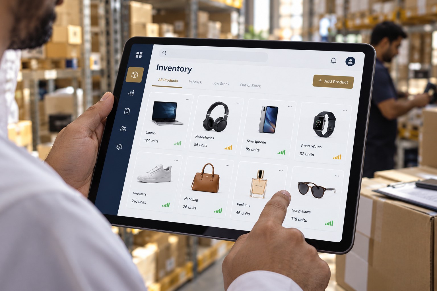 Inventory & Warehouse business illustration